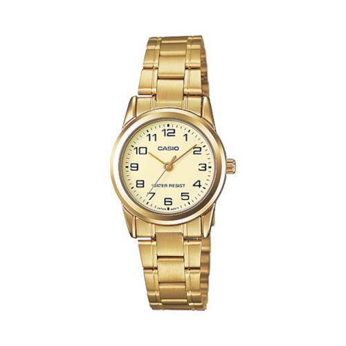 Reloj Casio Mujer LTP-V001G-9B Correa de Acero Dorado Esfera Dorada