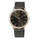 Reloj Q&Q QA96J412Y de Hombre Retro Negro y Oro Rosa de Acero con Esfera Oscura Reloj Q&Q QA96J412Y de Hombre Retro Negro y Oro Rosa de Acero con Esfera Oscura