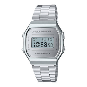 Reloj Casio Vintage A168WEM-7EF Digital Esfera Espejo Acero Unisex