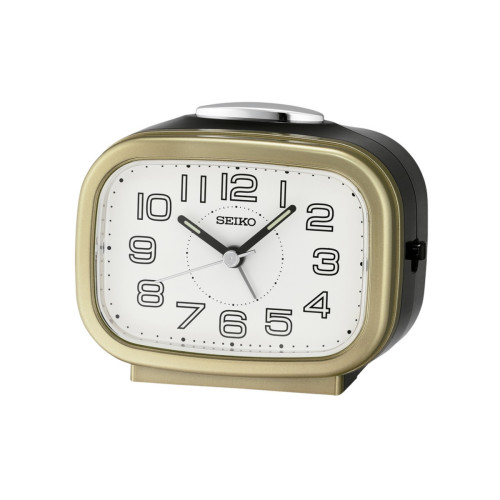Reloj Despertador Analógico Seiko QHK060G con Alarma de Campana y Segundero de Barrido