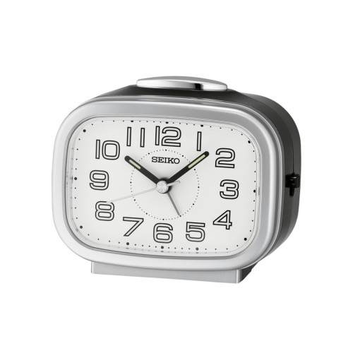 Reloj Despertador Analógico Seiko QHK060S con Alarma de Campana y Segundero de Barrido