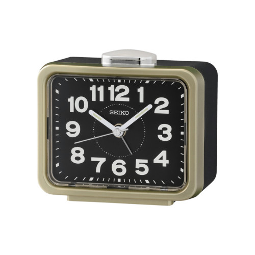 Reloj Despertador Analógico Seiko QHK062G con Alarma de Campana y Segundero de Barrido