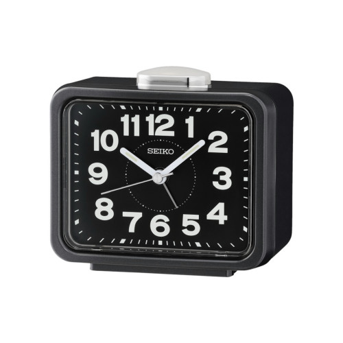 Reloj Despertador Analógico Seiko QHK062K con Alarma de Campana y Segundero de Barrido