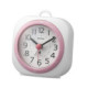 Reloj Despertador Analógico Rhythm 8RE656WR13 Blanco y Rosa Resistente al Vapor Reloj Despertador Analógico Rhythm 8RE656WR13 Blanco y Rosa Resistente al Vapor