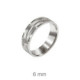 Alianza de Boda en Plata de Ley 925 de Alta Calidad de 6 mm con Textura Geométrica y Líneas Alianza de Boda en Plata de Ley 925 de Alta Calidad de 6 mm con Textura Geométrica y Líneas