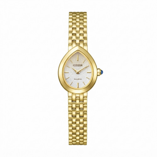 Reloj Citizen Lady EX1552-59A Eco-Drive Acero Dorado con Esfera Blanca y Cristal de Zafiro