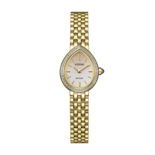 Reloj Citizen Lady Diamonds Eco-Drive Acero Dorado con Diamantes y Esfera Clara EX1542-52A