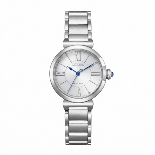 Reloj Citizen Mujer Eco-Drive Acero Esfera Blanca EM1070-83A