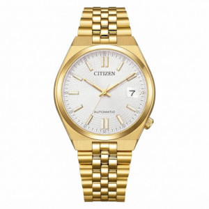 Reloj de mujer Citizen Tsuyosa 60 Automatic Acero Dorado Esfera Blanca NK0032-56A