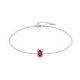 Pulsera Alice Valencia Plata de Ley con Circonita Color Rubí y Pavé