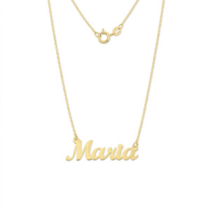 Gargantilla con Nombre Personalizado en Oro de 18kt